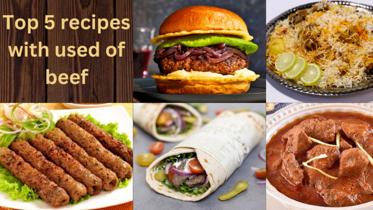 Top 5 recipes with used of beef